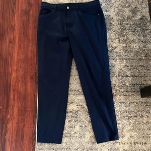 Mens Lululemon ABC Pants - 33W-  Navy Blue